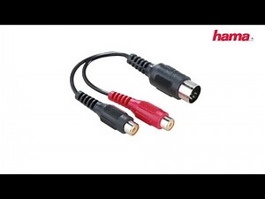 Hama Audio Adapter 2 RCA sockets - 5-pin DIN plug