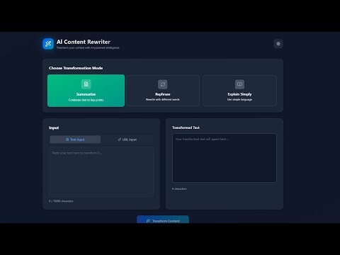 Build an AI Content Rewriter App in React and Node JS