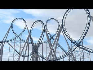 8 Inversion Arrow Dynamics Hyper Looping Coaster - Preview POV - NoLimits 2 Roller Coaster Simulator