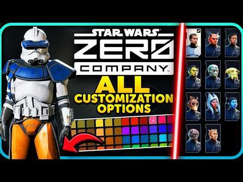 ALL 1000+ Star Wars Zero Company Customization Options! (Clones, Jedi, Astromechs, Species + More)