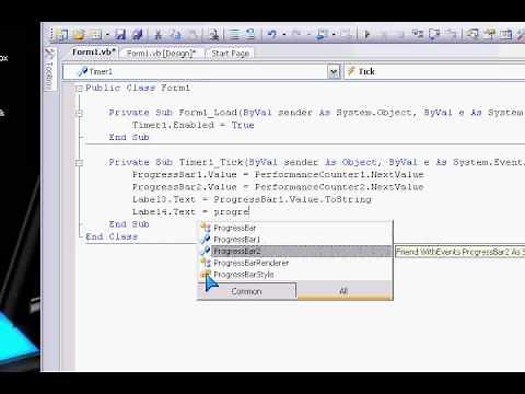 Vb 2008 CPU and Ram Monitor tutorial