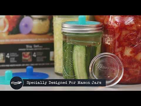 How to Use Pickle Pebble Glass Fermentation Weights to Ferment Sauerkraut & More - Masontops Video
