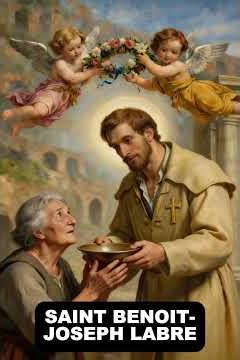 Prière à Saint Benoît Joseph Labre #catholiquedumonde #catholiquefrançais #chrétiensfrancophones