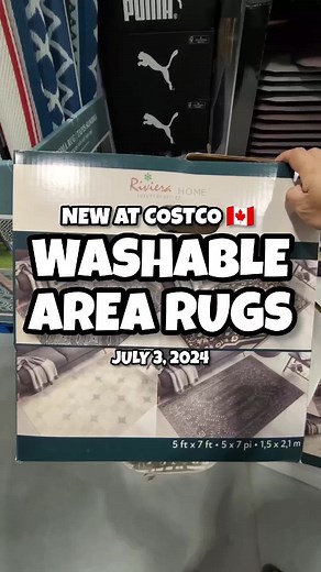 New 5x7 Washable Area Rugs at Costco 🇨🇦 July 3, 2024 These just arrived and are already selling out 😬. $59.99 each, 4 styles to pick from. Spotted at Costco North Oshawa. Have you seen it anywhere else? #Costco #Costcohaul #CostcoFinds #CostcoCanada #Costcoclearance #costcodeals