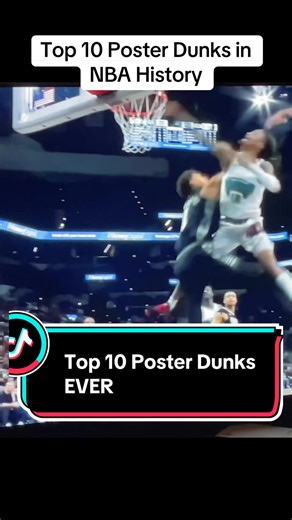 Official Top 10 Best Poster dunks in NBA History #basketball #nba #dunk #sports #top10