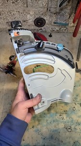 Makita Cordless plung saw with a very common problem. The pivot joint binds up over time, and the saw no longer springs back up. The only way to fix it correctly is to dismantle it, clean it and free out the hole. But this is a very risky repair as one wrong move, and you can easily smash the aluminum housing. #makita #plungesaw #tools #repair #fix h | Deandohertygreaser