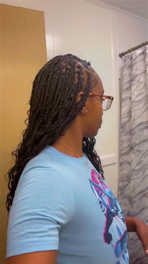 Small Box Braids On Myself 💁🏾‍♀️🥰 #fyp #selfbraider #braids #hair #explor