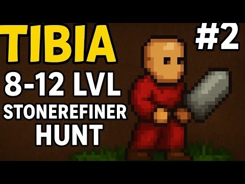 "Tibia Monka | 8-12 LVL #2 Stonerefiner Hunt (Exp i Loot)"