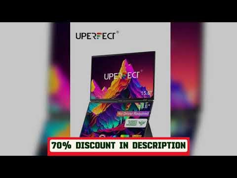A must-have product! UPERFECT Delta 15.6" Folding Monitor FHD Dual Portable Display Bult-in Stand