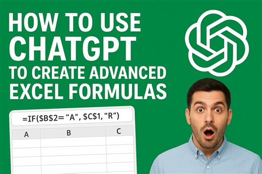 How to Use ChatGPT to Create Advanced Excel Formulas (Game-Changer!) 🤖📊 Unlock the hidden power of Excel with ChatGPT! 🤖💡 In this video, you’ll learn how to generate advanced Excel formulas simply by explaining what you want to achieve — no need to memorize complex functions. Whether it's lookups, dynamic arrays, text automation, or multi-step logic, ChatGPT can build the exact formula you need… in seconds! Perfect for beginners, office workers, teachers, data analysts, and anyone who wants 