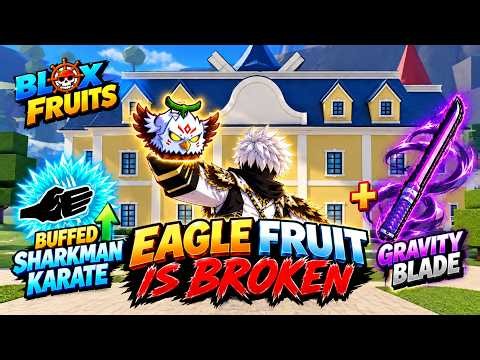 🦅 EAGLE FRUIT PvP Is INSANE With Buffed Sharkman Karate🔥 | Blox Fruits