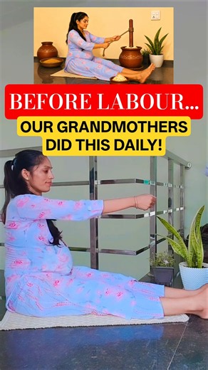 38+ Weeks Pregnant? 🤰 4 Traditional Indian Moves for Easier Labour | No Gym! #shorts
