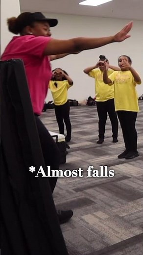 Learning how to do a toe touch