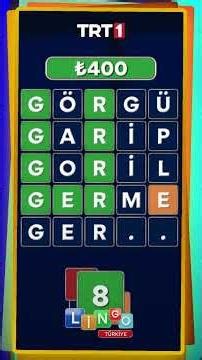 ''G'' harfi ile başlayan kelimeyi stüdyoda kimse tahmin edemedi! ❌ #lingotürkiye #trt1