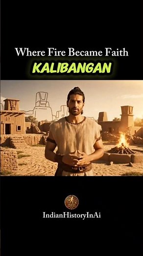 Where Fire Became Faith Kalibangan #indianhistory #historyshorts #ancientindia #ancientcivilizations