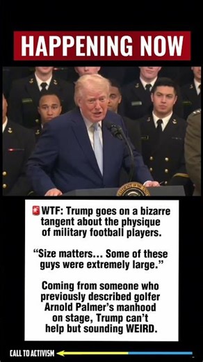 Trump says "Size Matters" in bizarre rant.