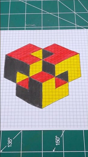 How to Draw 3D Drawings on Graph Paper ✏️ Creative Drawing Ideas ❤️