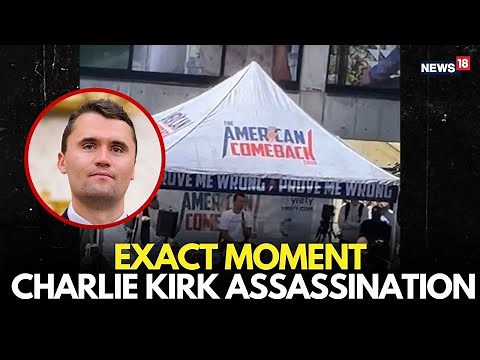 EXACT MOMENT: Charlie Kirk Assassination Caught on Camera | Conservative Activist Shot Dead