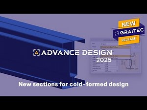 GRAITEC Advance Design: New sections for cold-formed design