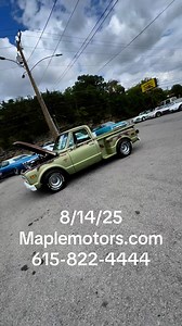 1970 Chevrolet C-10 SWB Stepside LS $23,900 Maple Motors # 3185-1 https://youtu.be/NF0Eplw0-GQ #1970 #70s #c10 #stepside #trucks | Maple Motors