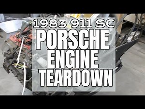 Porsche 1983 911SC Engine Teardown