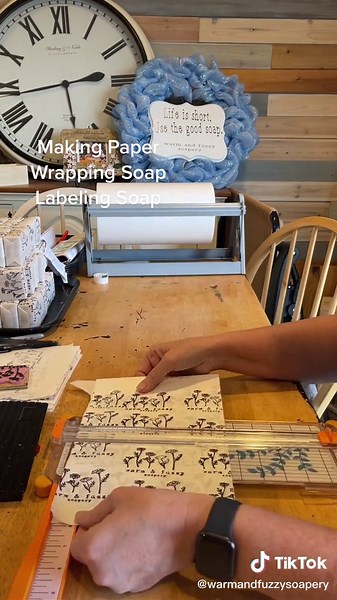 Handmade Paper and Soap Wrapping with ASMR Sounds