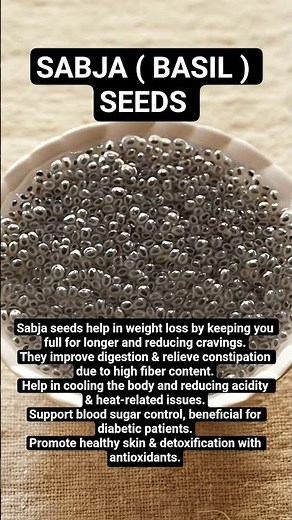 Sabja Seeds Benefits | Basil Seeds for Weight Loss, Digestion & Diabetes | Dietitian Arti saxena