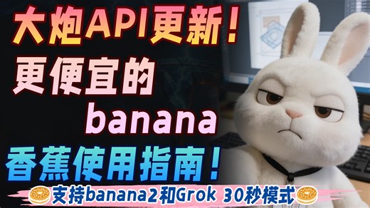 大炮API更新 更便宜的banana香蕉使用指南