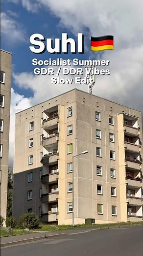 🇩🇪 Suhl-Nord - Socialist Summer vibes - DDR / GDR: Soviet style Plattenbauten Germany. Thuringia