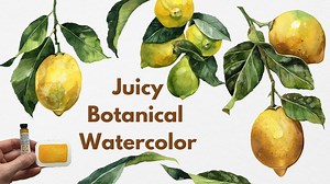 Juicy Botanical Watercolor For Beginners: Paint Lemons Step By Step | Aleksandryna Gromyko | Skillshare