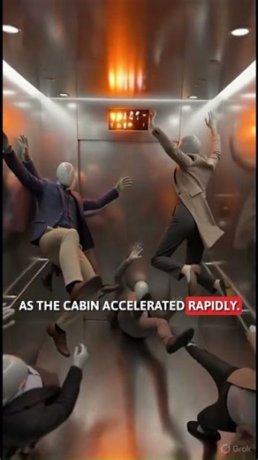 What Happens If An Elevator Drops 40 Floors? 😨 #shorts #3danimation #science