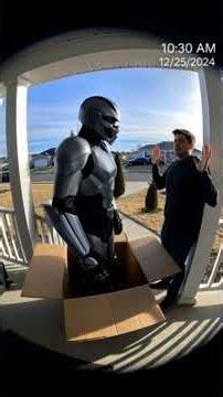 Surprise with Robocop 🤖 #funny #prank #robocop
