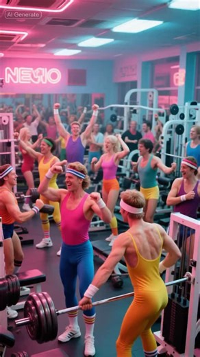 @storieswithcolleen on Instagram: "The 1980s didn’t just make fitness popular… it turned it into an obsession. Neon leotards. VHS workout tapes. Gyms on every corner. People who had never exercised suddenly felt like they had to keep up — or fall behind. Jane Fonda became the face of a movement. Richard Simmons made people feel seen for the first time. Celebrities got ripped, aerobics classes filled up, and America fell head-first into the decade of “no pain, no gain.” But behind the bright colo