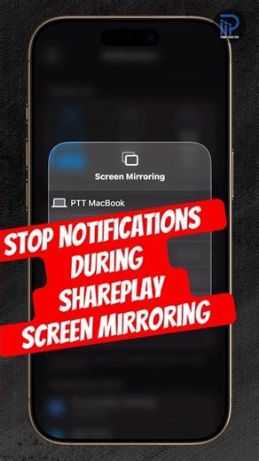 Stop Notifications from Popping Up During Screen Sharing on iPhone (iOS 26)