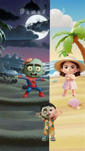 Epic Dance Battle : Zombie Spidey Vs Summer Dancer !! 🔥🕺