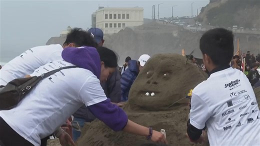 Sandcastles level up at annual building competition in San Francisco