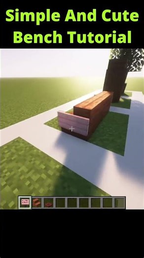 Simple Bench Tutorial!!! #fyp #minecraft #tutorial