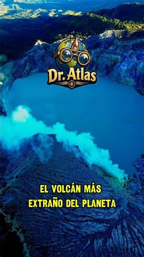 El extraño VOLCÁN con lava AZUL!!!🗻🔥💦 #geografia #datoscuriosos #viral #curiosidades