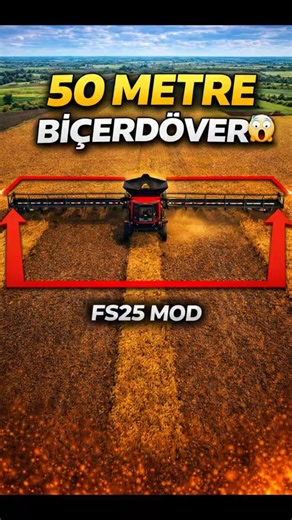 FS25 Lifesaving MOD 🚜 50 Meter Combine Harvester! 😳