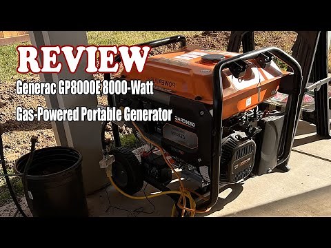 Generac GP8000E 8000-Watt Gas-Powered Portable Generator - Review 2024