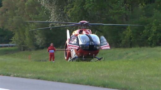 Heidelberg: Motorradfahrer stürzt nach Bodenwelle auf der A656 – Rettungshubschrauber im Einsatz