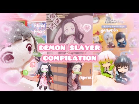 5 MINS OF DEMON SLAYER 🌸🍡 cozy figures unboxing, blind boxes, ichiban kuji, gashapon compilation
