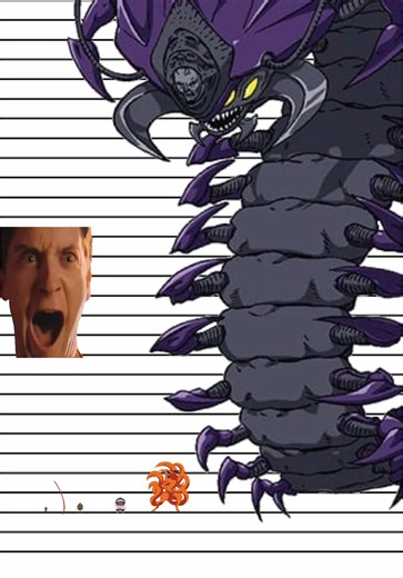 How BIG Is Elder Centipede From One Punch Man? #anime #animememes #animetiktok #onepunchman #funnyanime