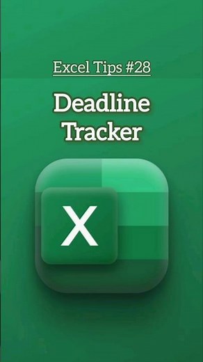 Excel Deadline Tracker | Easy Way to Track Due Dates |