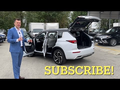 Mitsubishi Outlander 2024 - interior review! Light grey (white) GT, fully loaded!