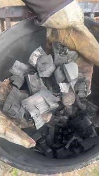 DIY Charcoal, Home Made Charcoal Retort #offgrid