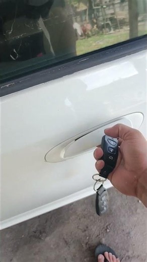 install car alarm and test lock unlock
