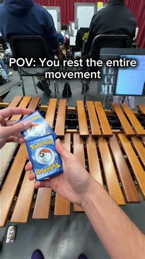 POV: You rest the entire movement 😂😭 #pokemon #band #percussion