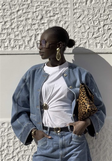 Spring Outfit Ideas: Denim and Cheetah Print Styles