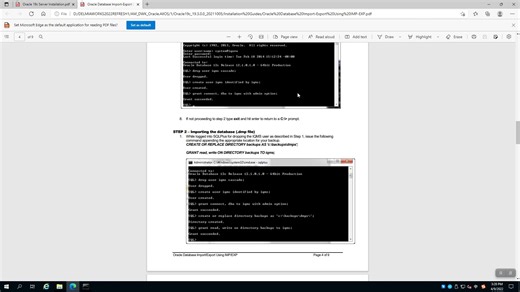 oracle数据库导入